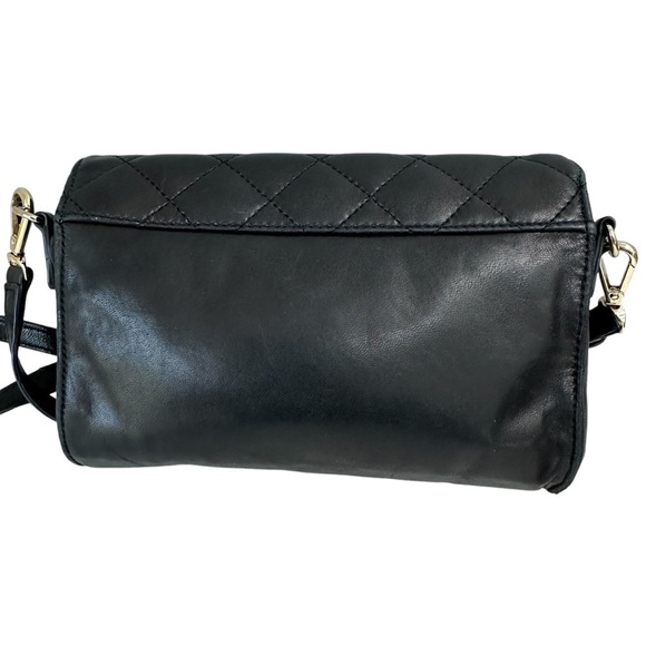 DKNY Black Quilted Crossbody Handbag, Soft Leather - Picture 13 of 14